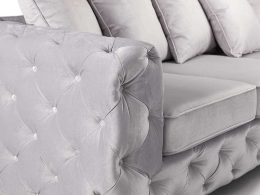 Ankara Silver Large Corner Sofa