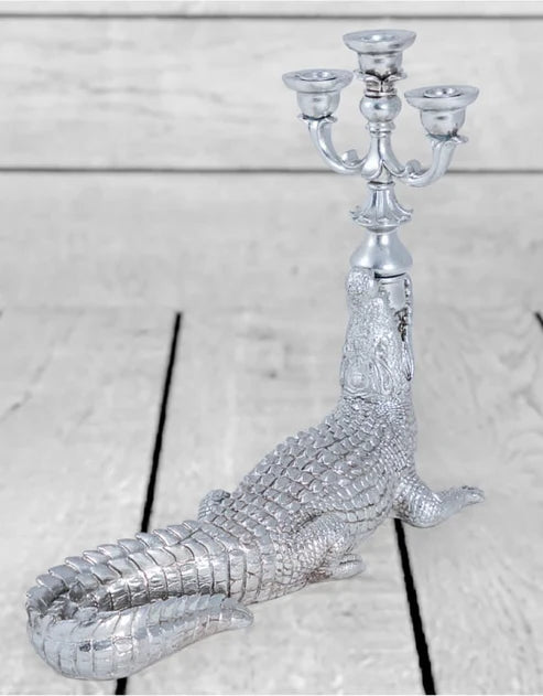 Crocodile-candelabra