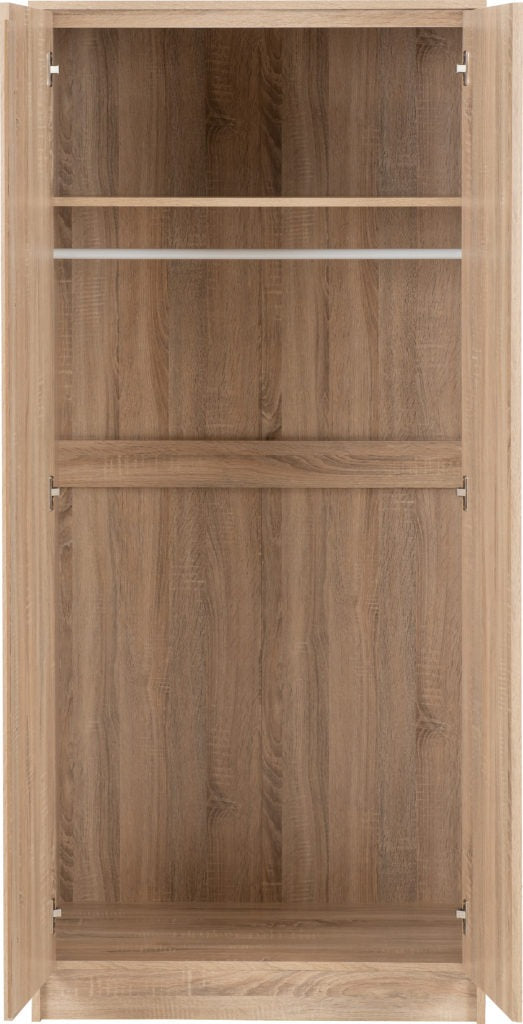 Malvern-2-door-bedroom-set-Sonoma-oak-wardrobe-open