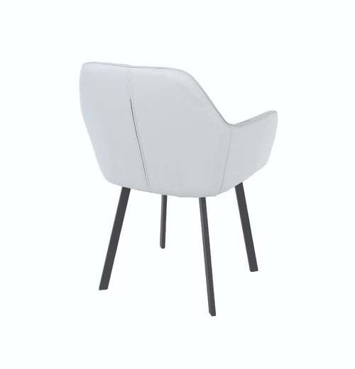 Set of 2 Grey Dining Chairs