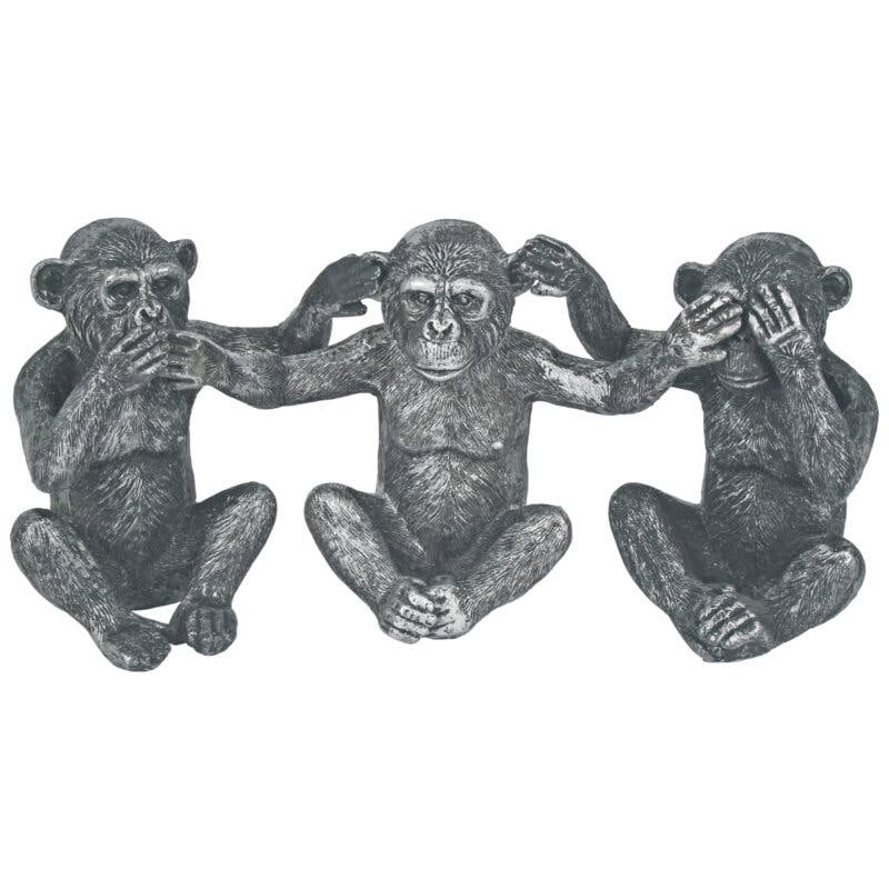 Speak/Hear/See No Evil Monkeys S/3