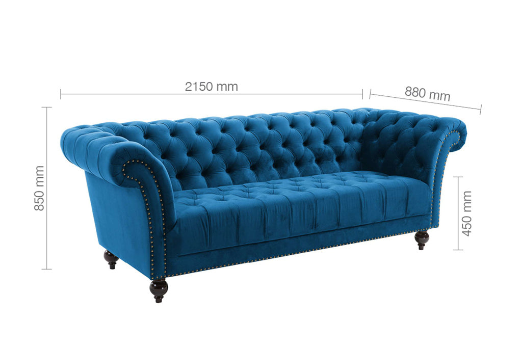 Chester-3-seater-blue-dimensions