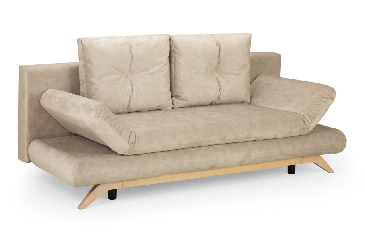 Athell Mocha 3 Seater Sofa Bed