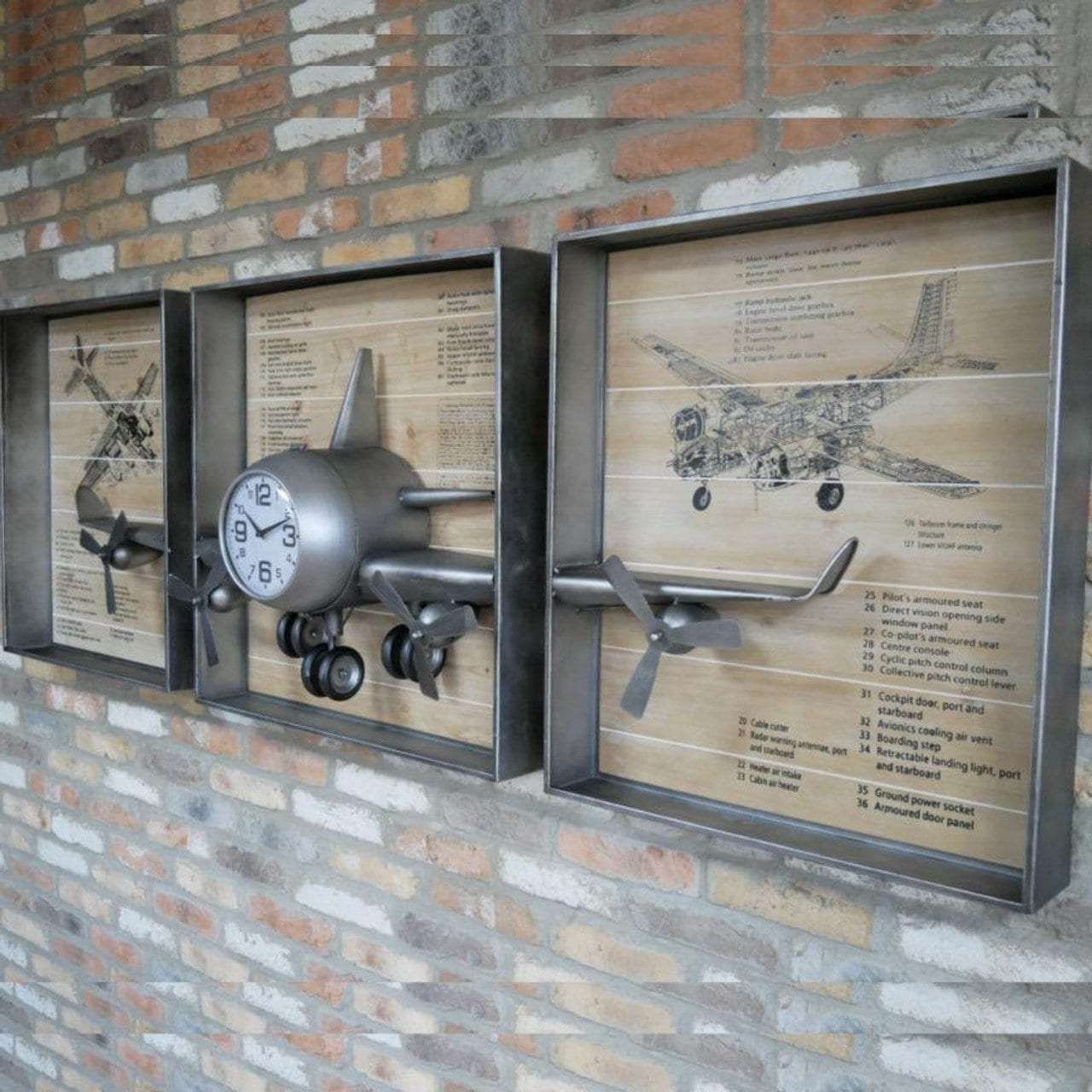 aeroplane-clock-framed-history