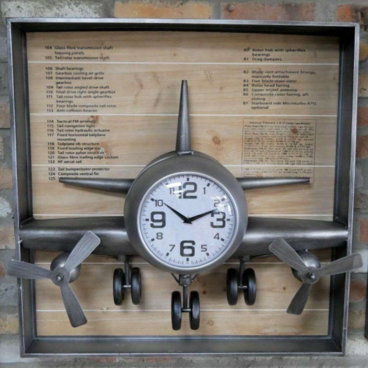 aeroplane-clock-framed-front