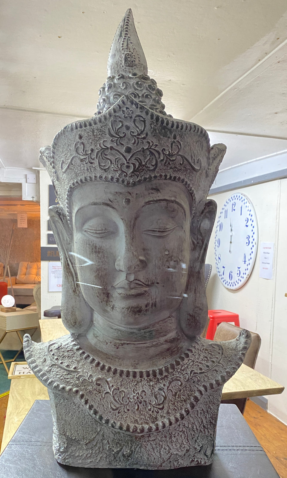 Grande busto de Buda 75 cm de altura