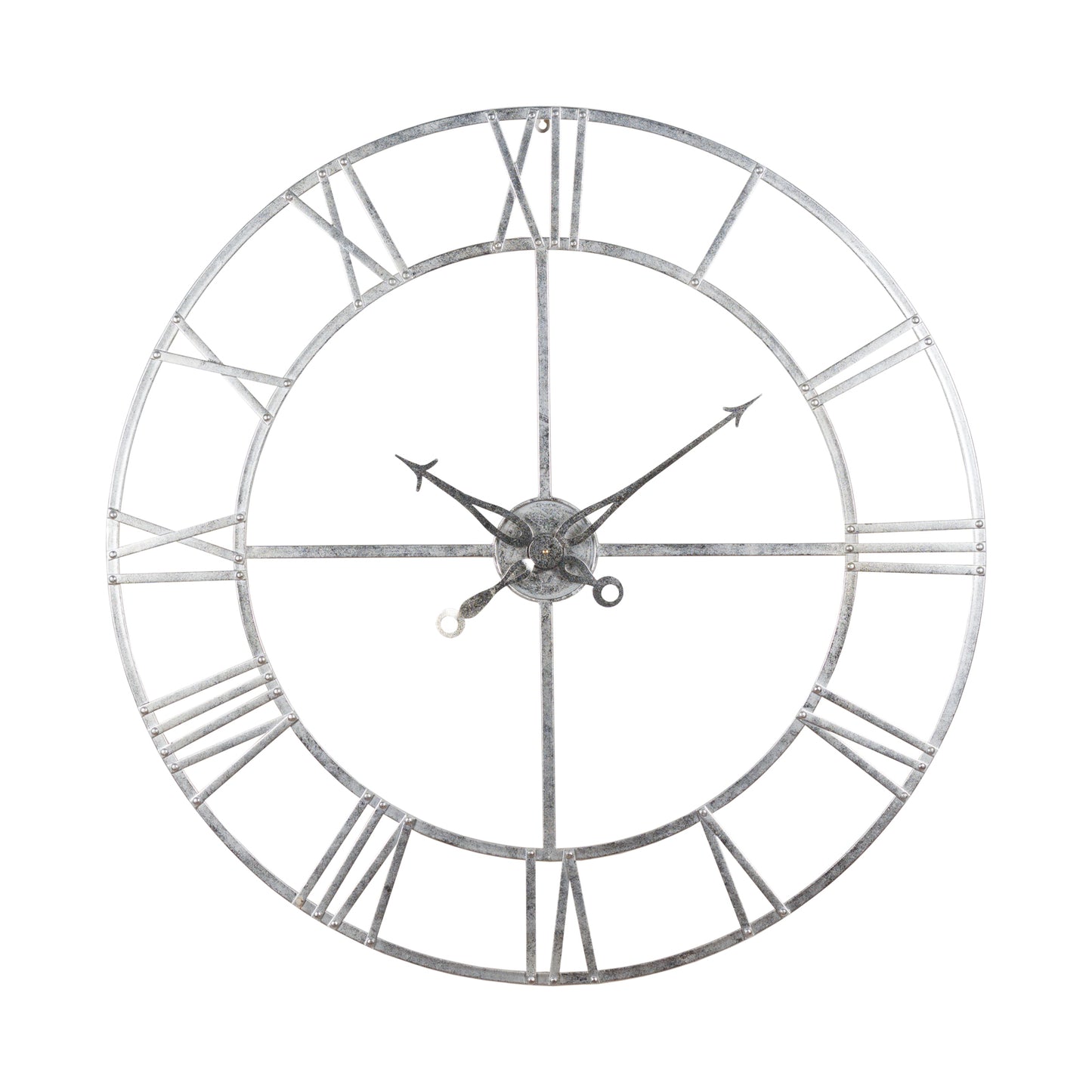 Large-Silver-Foil-Skeleton-Wall-Clock