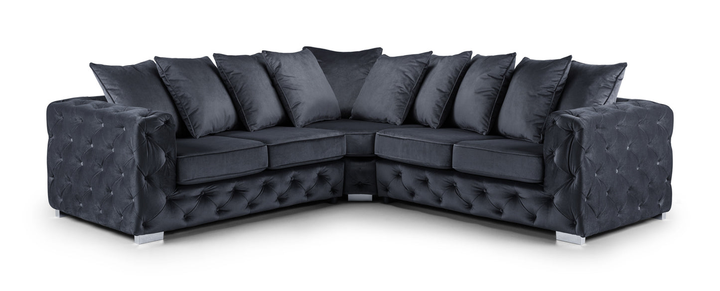 Ankara Slate Large Corner Sofa