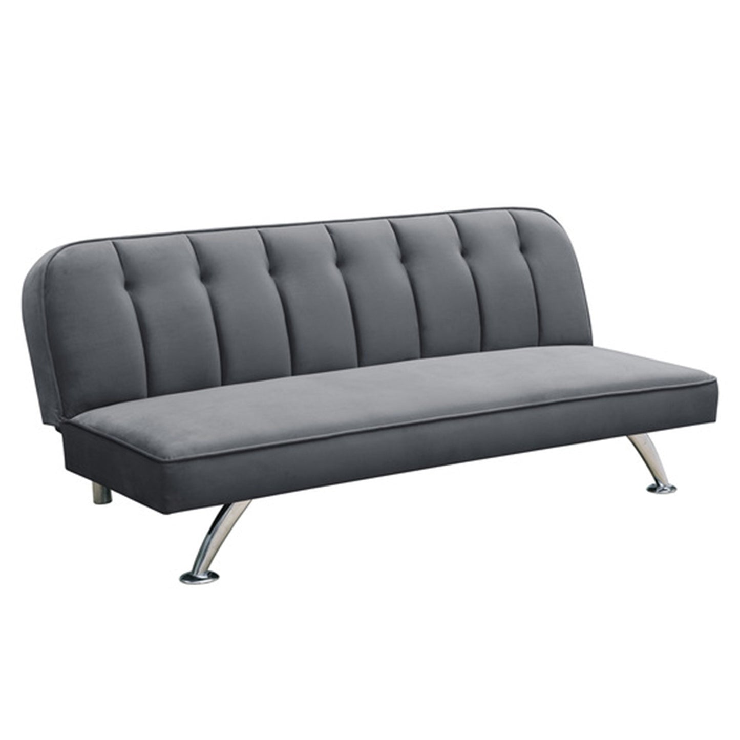 Brighton Grey Velvet Sofa Bed