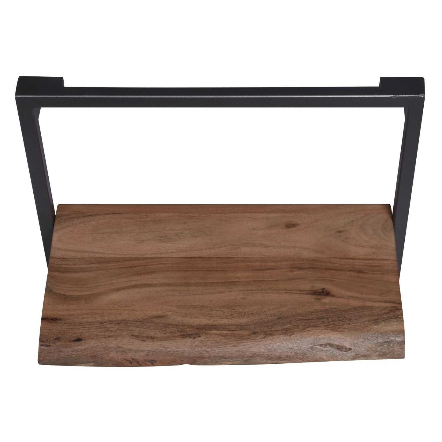 Prateleira em ferro e madeira estilo industrial