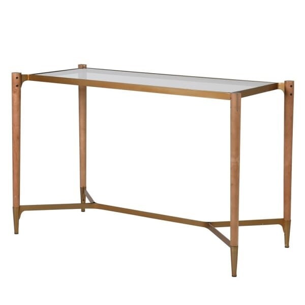 Simple But Stylish Golden Frame Console Table