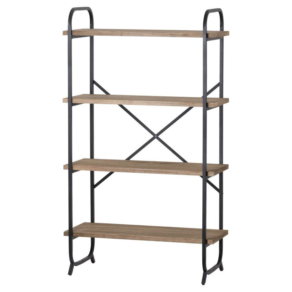 Unidade de Exibição de Seção Transversal de Prateleira Estilo Industrial de Quatro Camadas