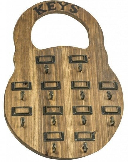 Porta-chaves de parede para cadeado grande