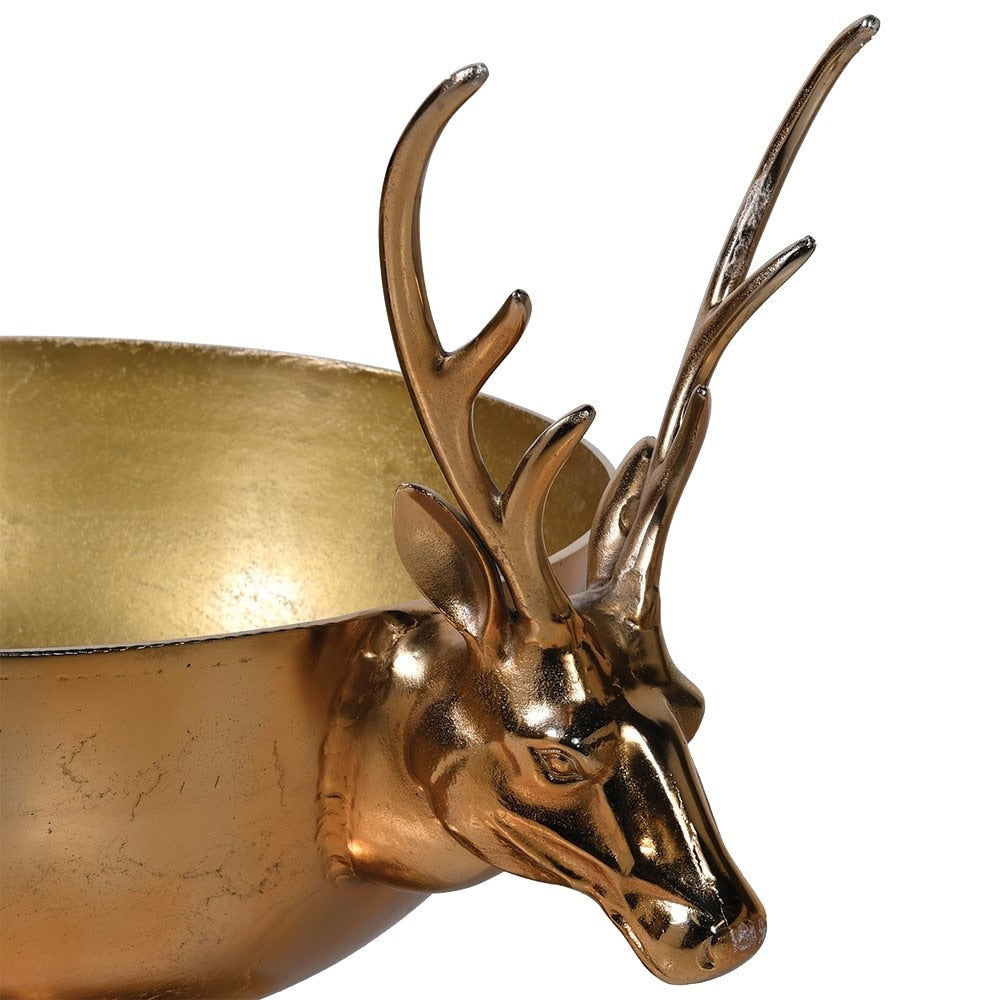 Oversized Gold Stag Handles Wine Cooler Media