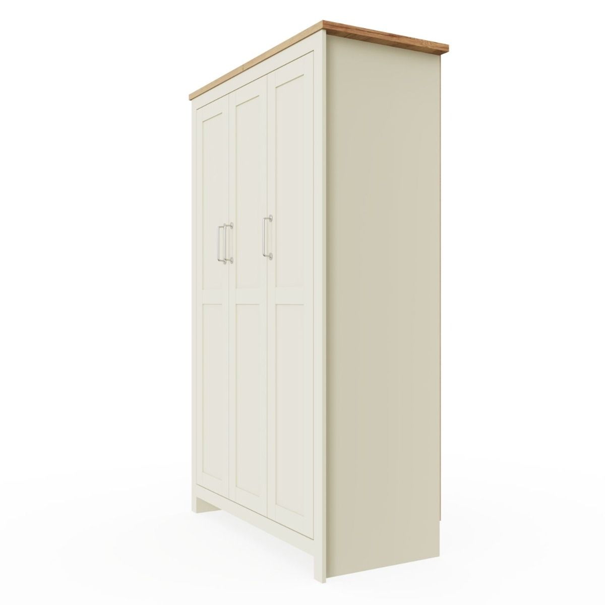 Lisbon-3-door-wardrobe-cream-side