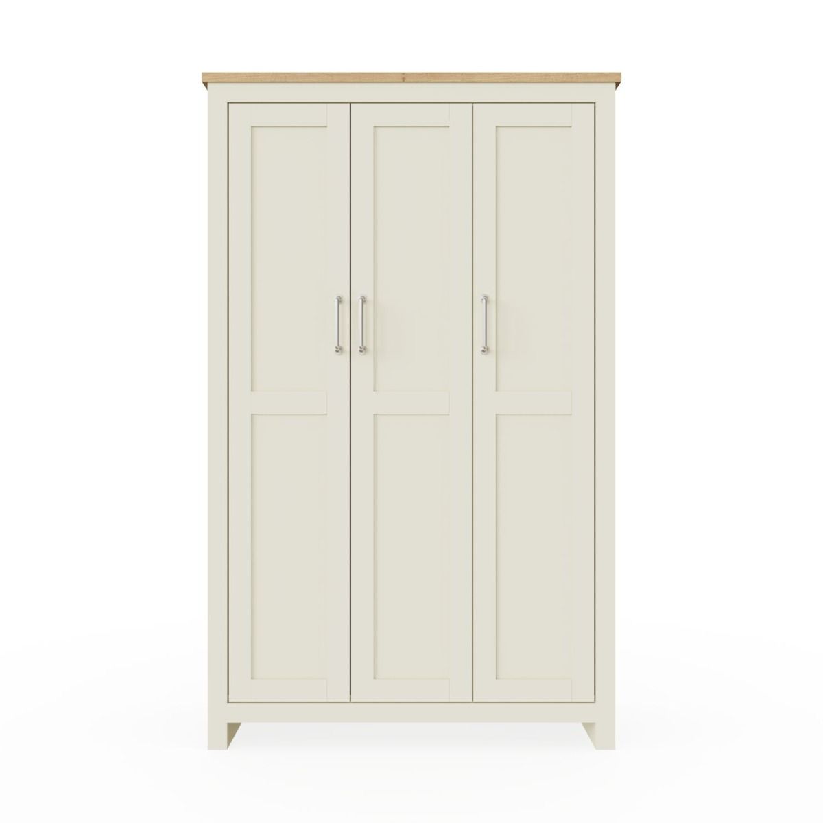 Lisbon-3-door-wardrobe-cream-front