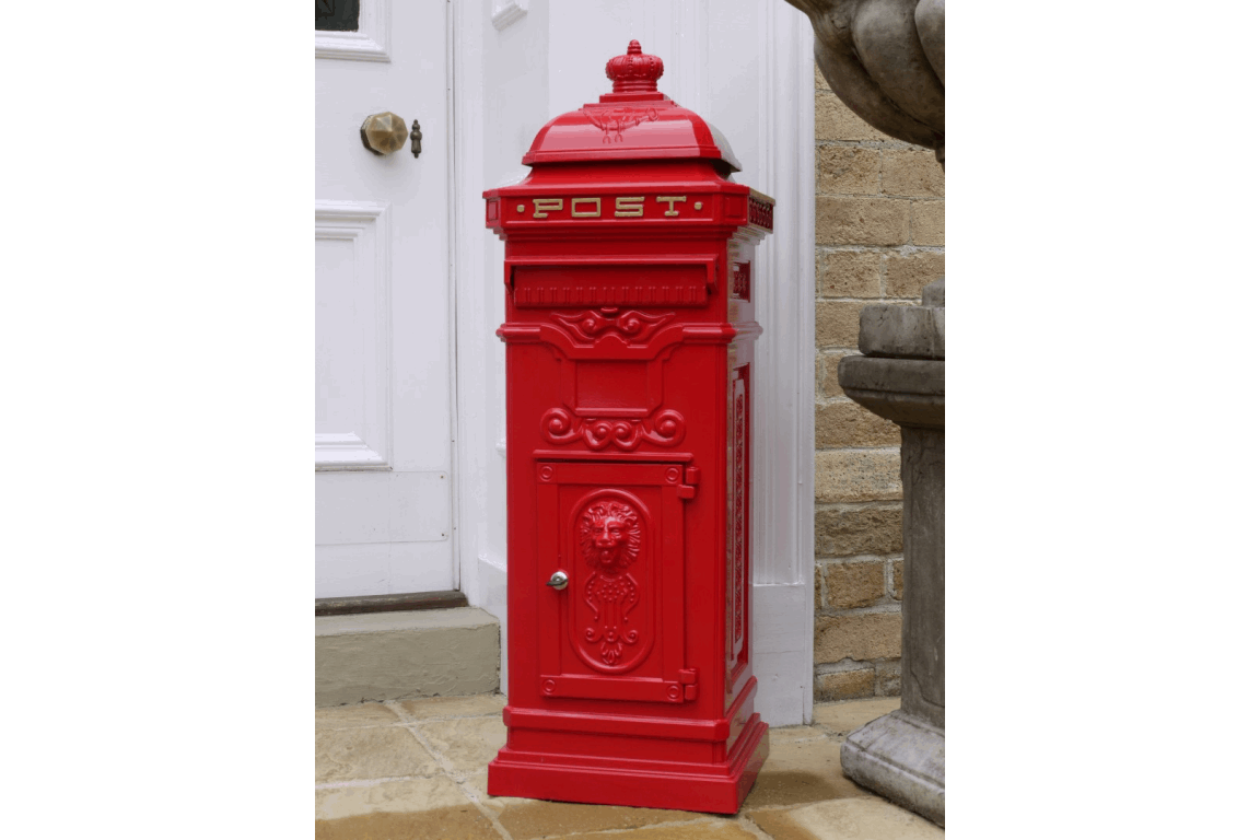 aluminium-mail-box-red