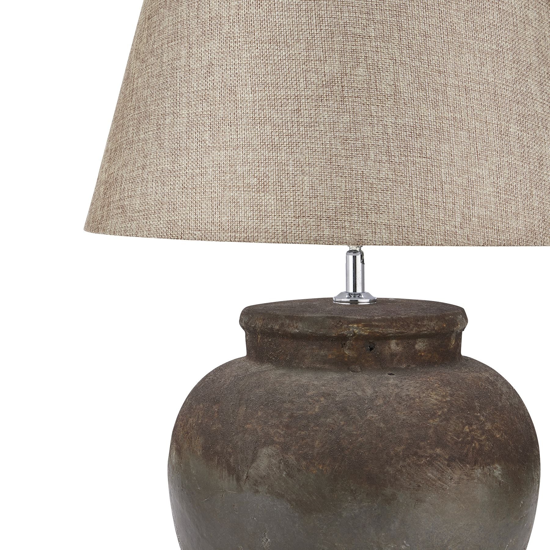 Castello-aged-stone-ceramic-table-lamp-detail