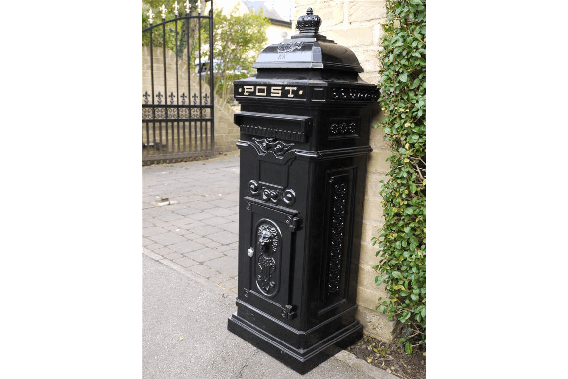 aluminium-mail-box-black