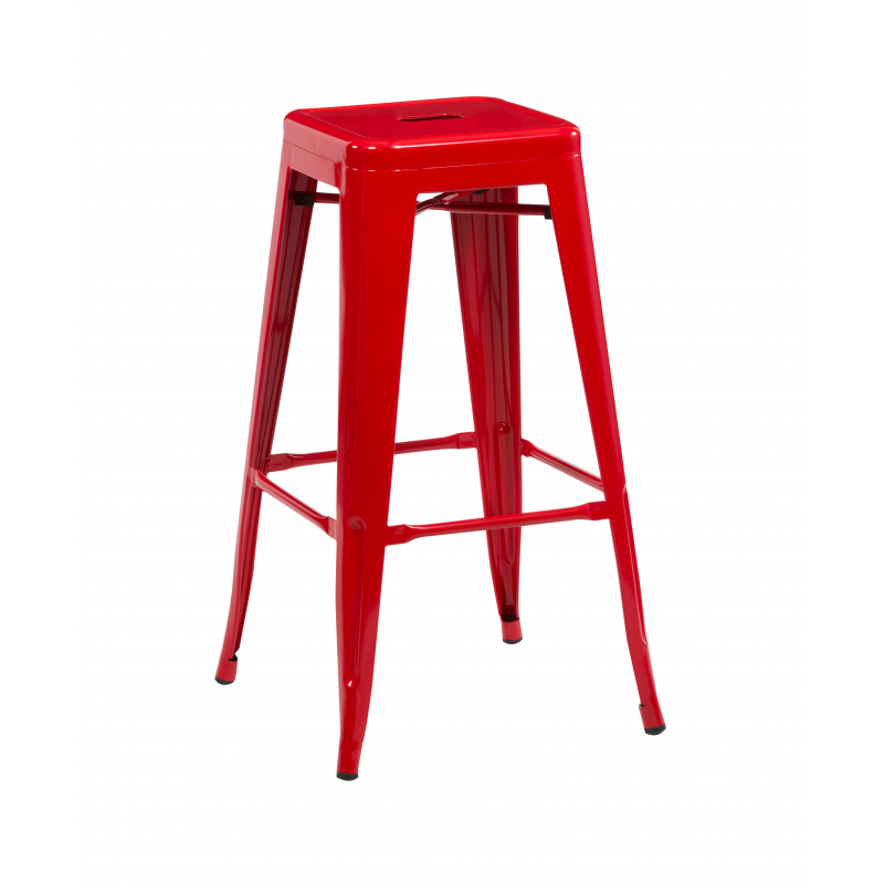 Industrial-red-stool-side