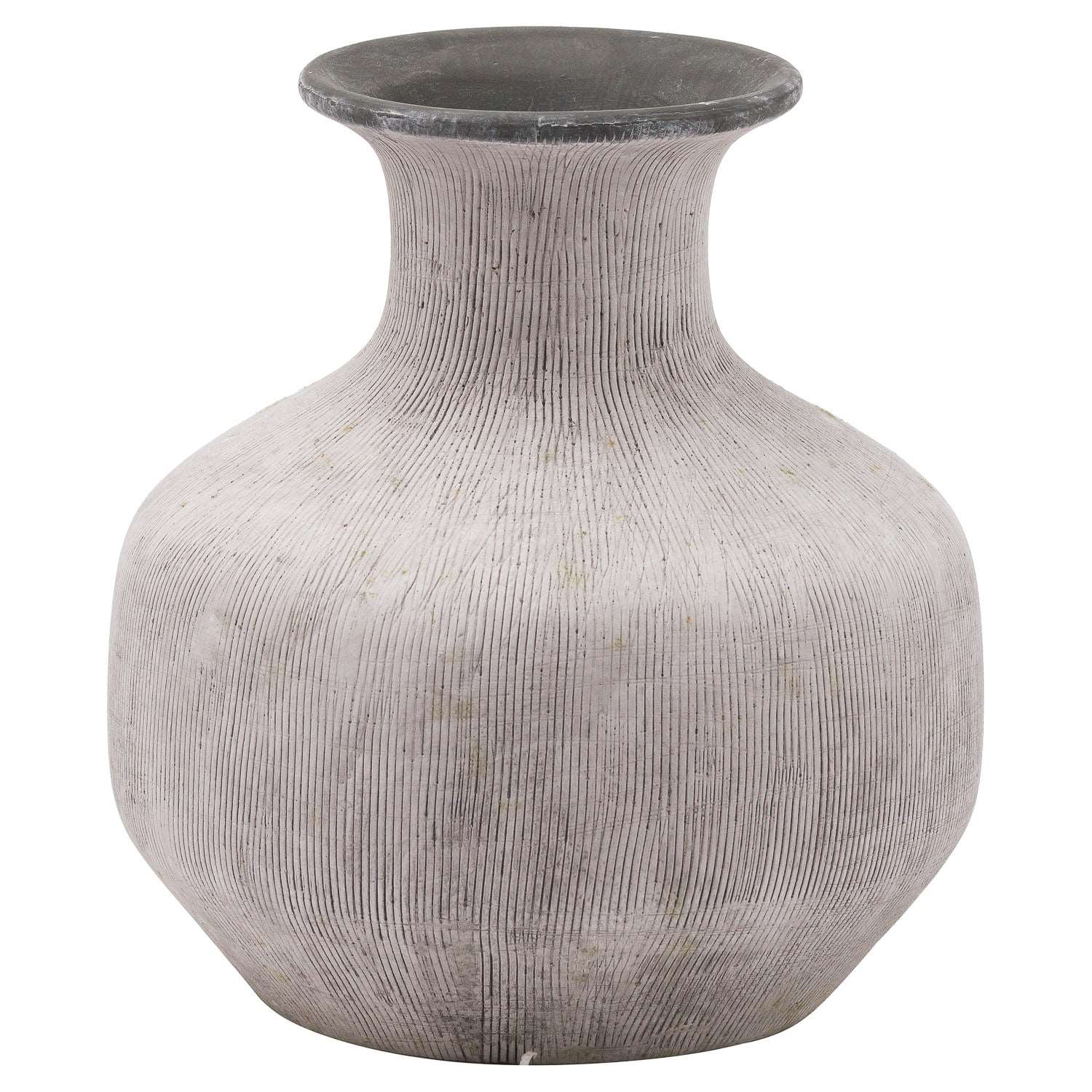 Bloomville-squat -stone-vase