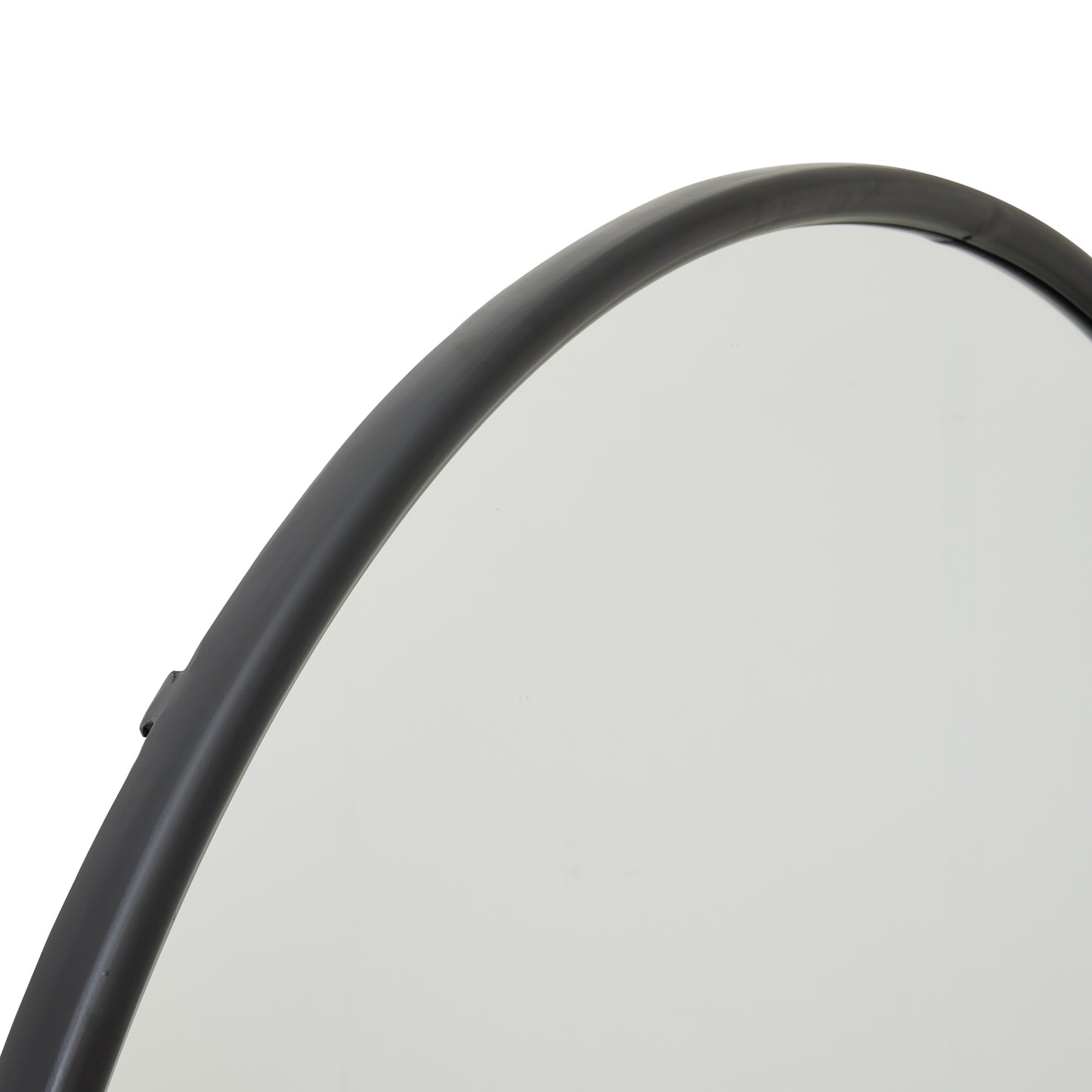 Black-large-circular-metal-wall-mirror-frame