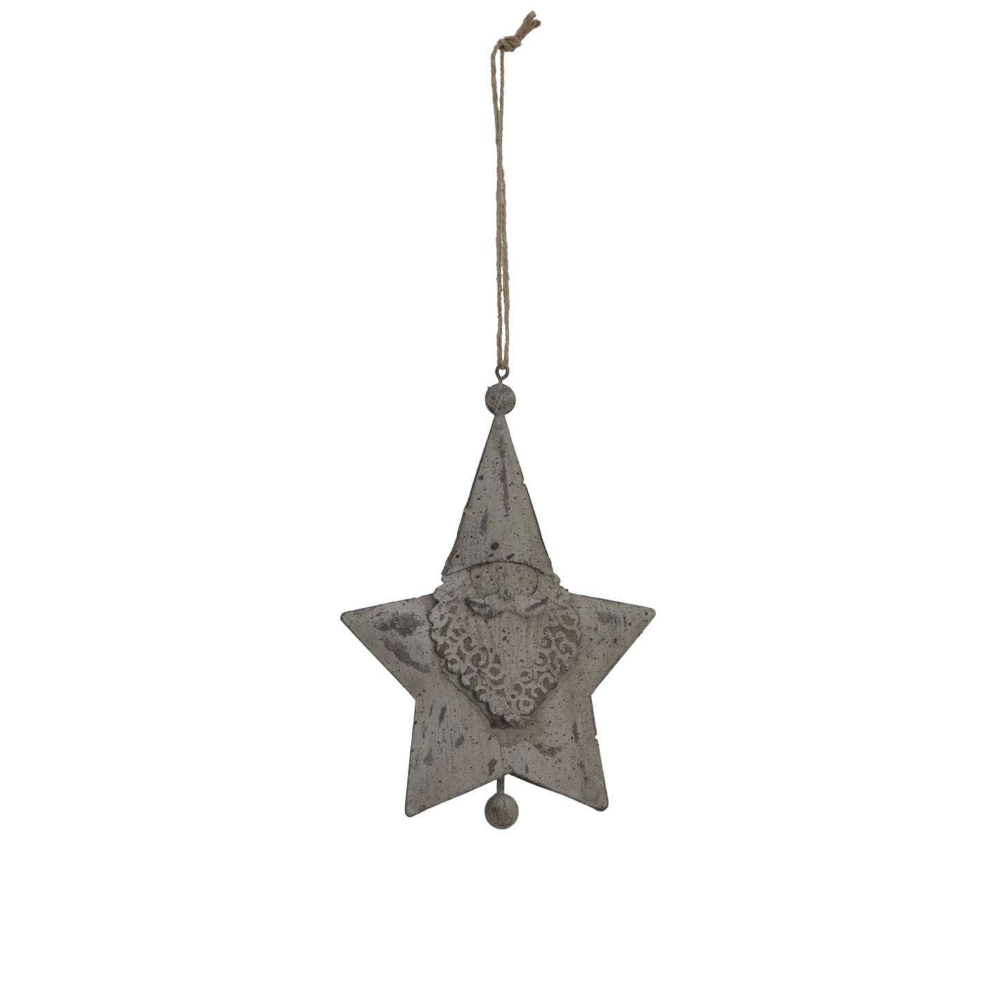 Large Rustic Hanging Santa Star