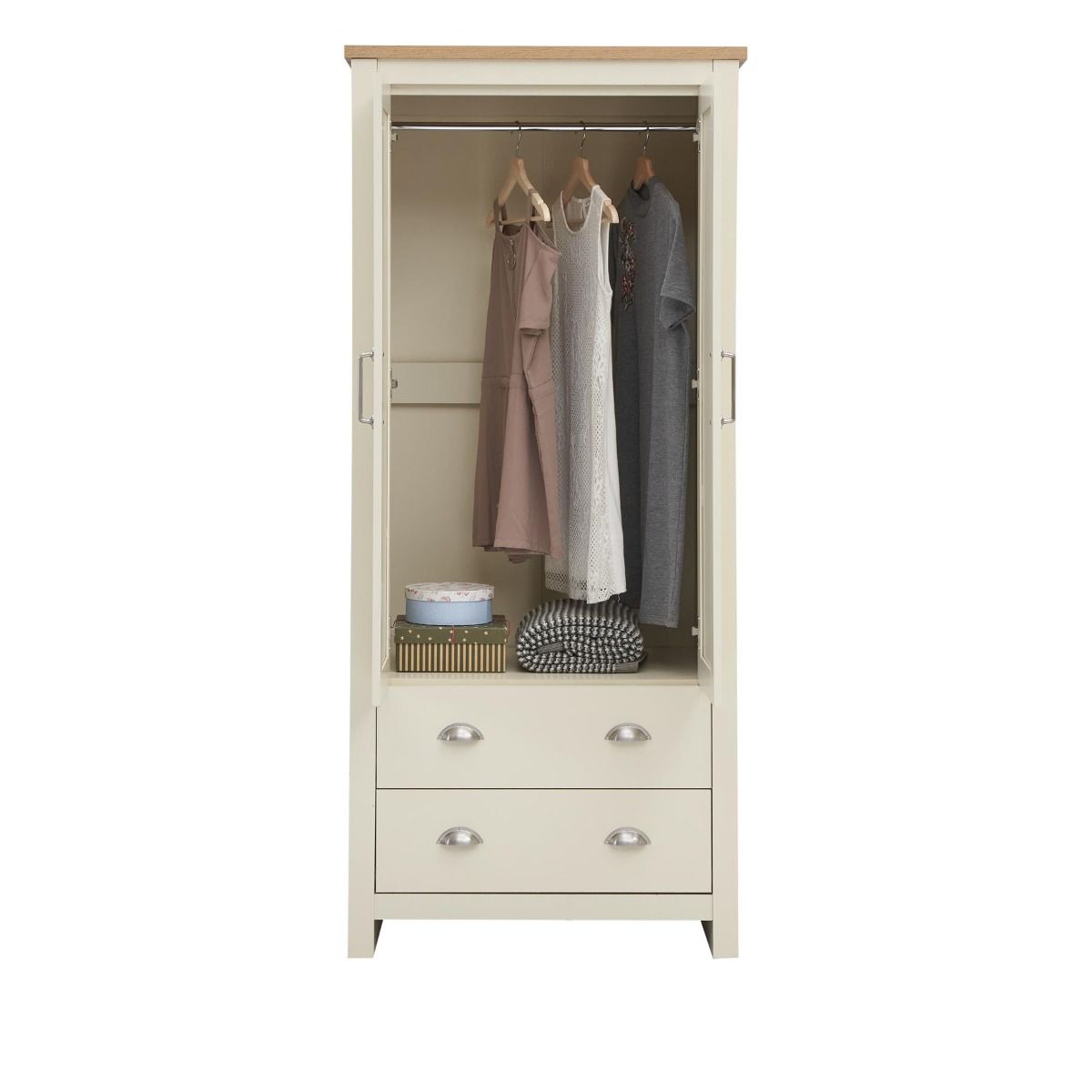 Lisbon-3-piece-set-cream-wardrobe-open