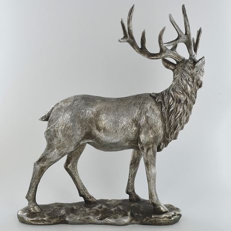 standing-gazing-stag-silver