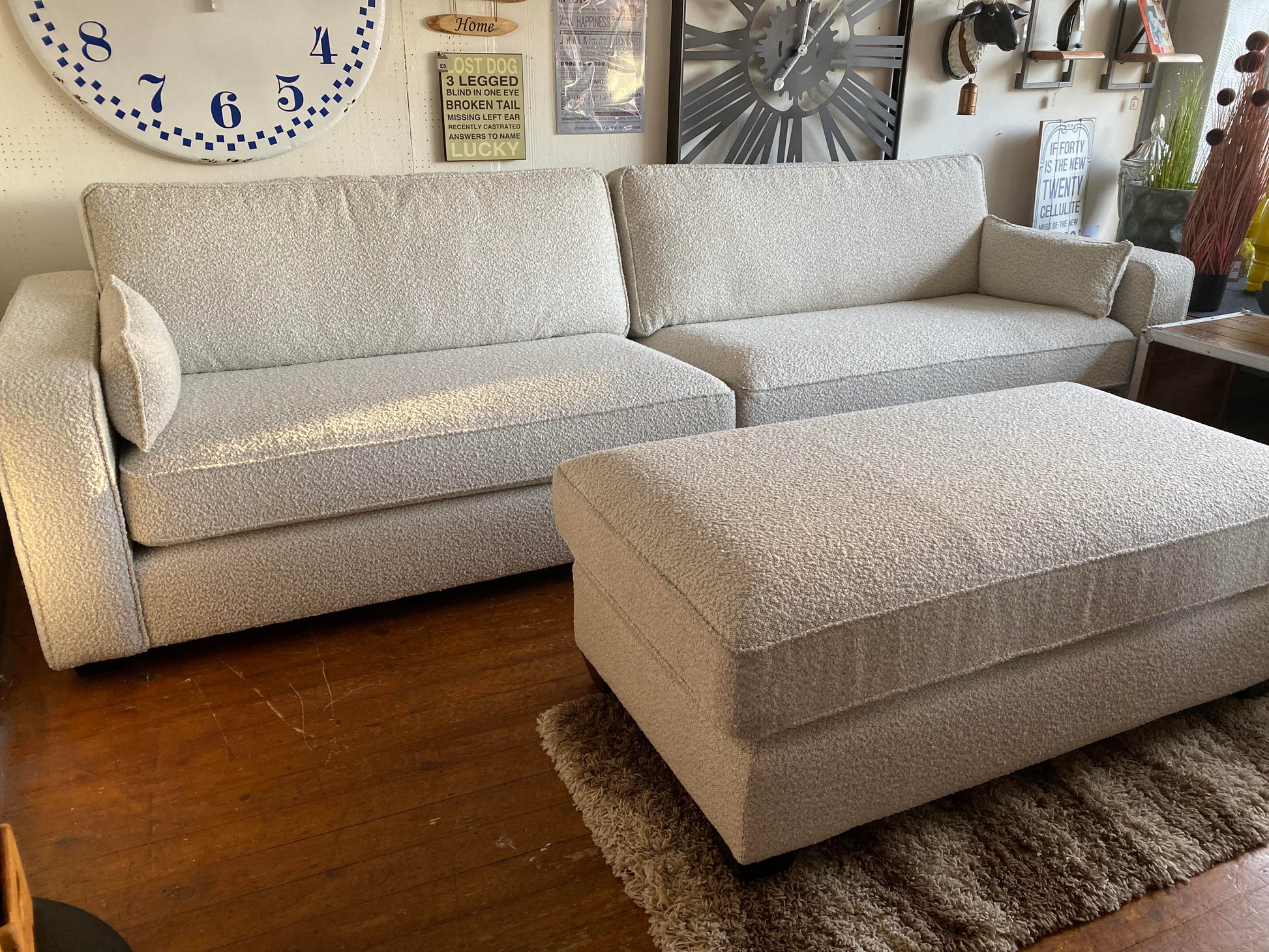 Boucle-4-seater-sofa-footstool