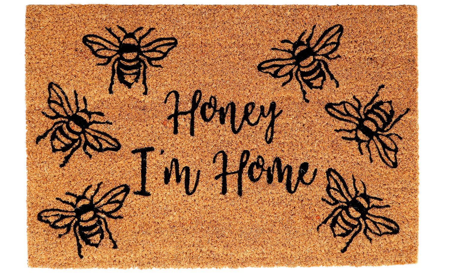 Coir Doormat with "Honey I'm Home"