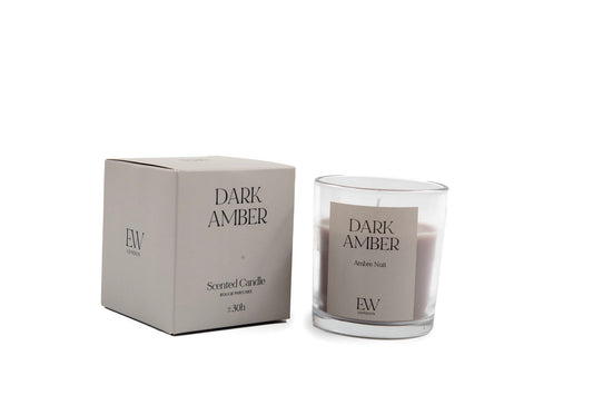 Dark Amber Scented 8cm Boxed Candle 