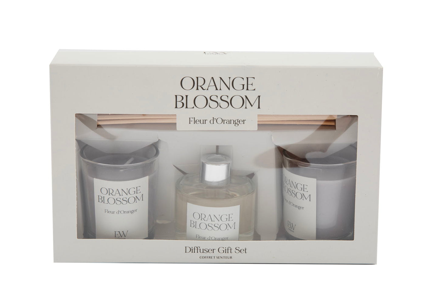 Orange Blosson Scented 50ml Diffuser and Candle Giftset 