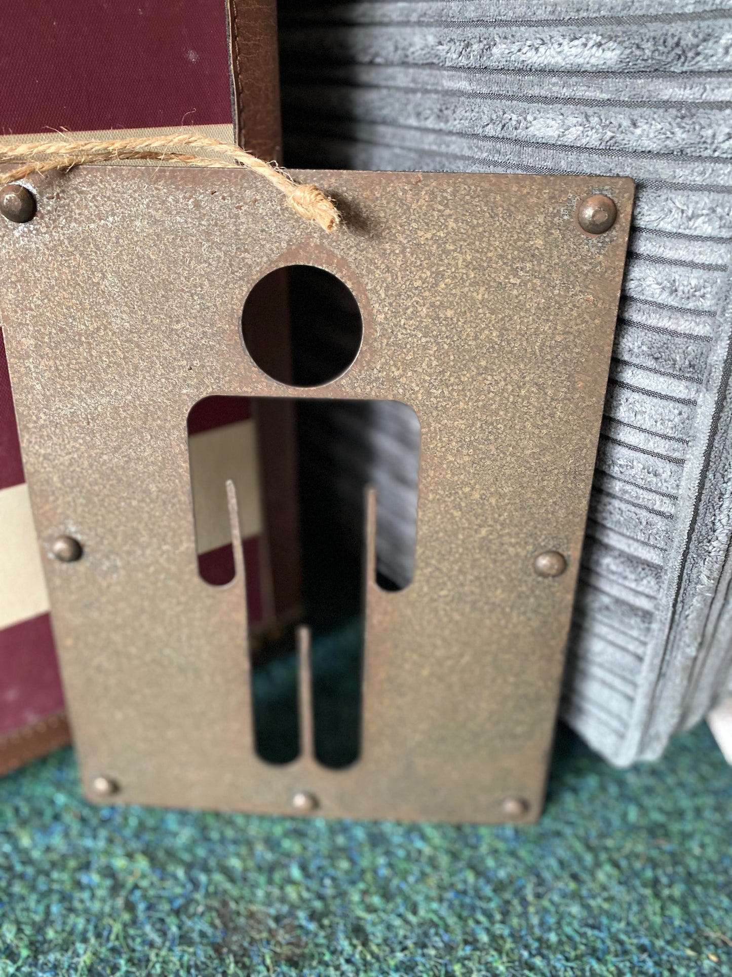 Gents Metal Rope Hanging Sign