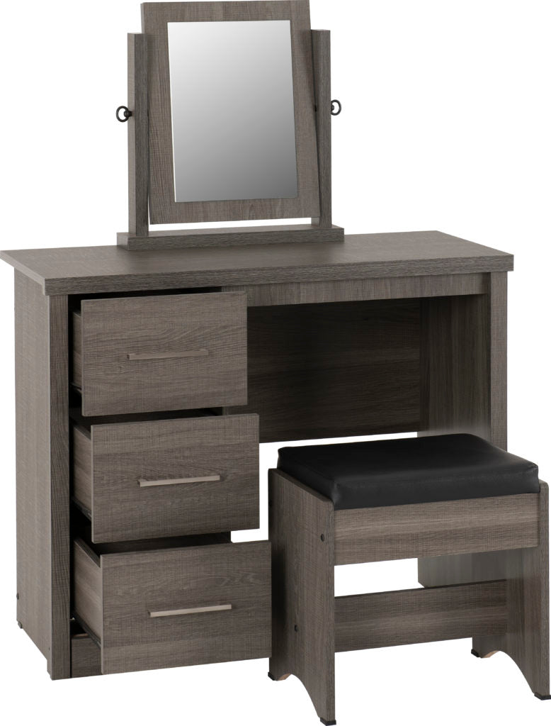 Lisbon 3 Piece Dressing Table Set with Mirror