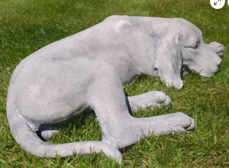 Laying-dog-ornament