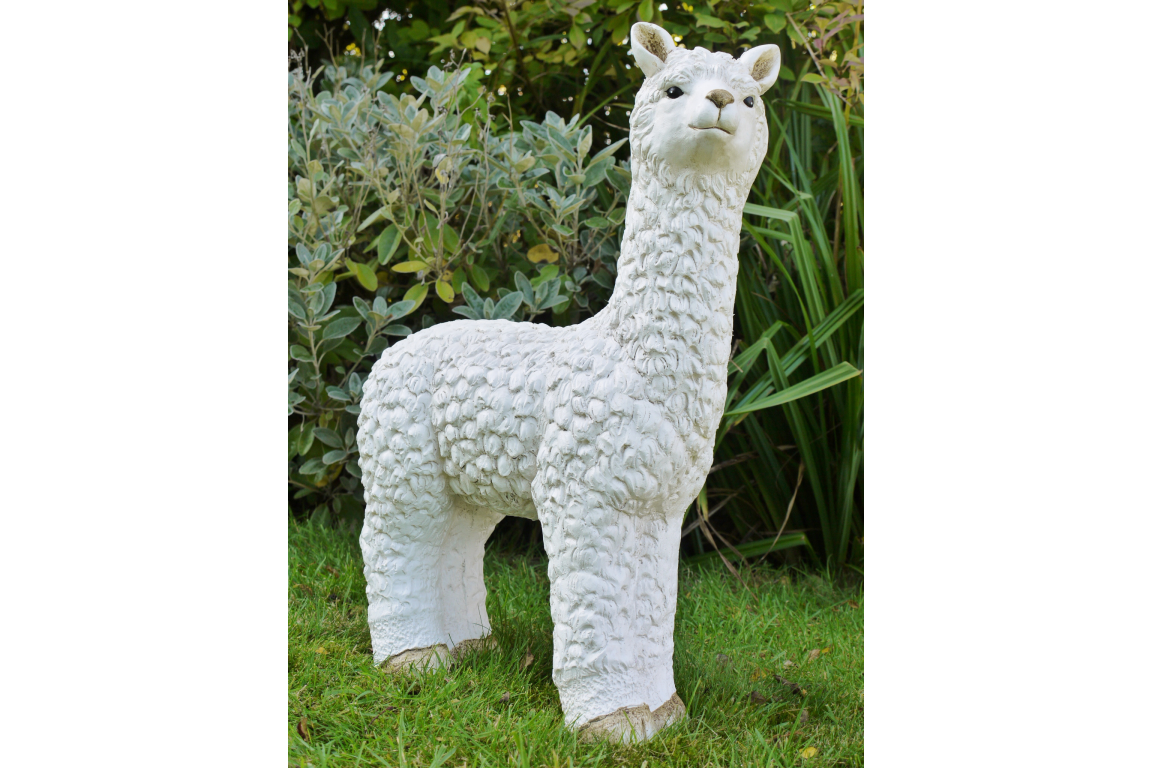 Llama-white-ornament