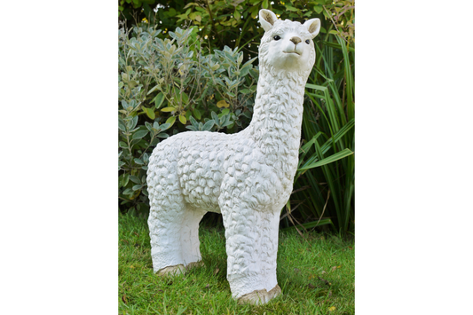 Llama-white-ornament