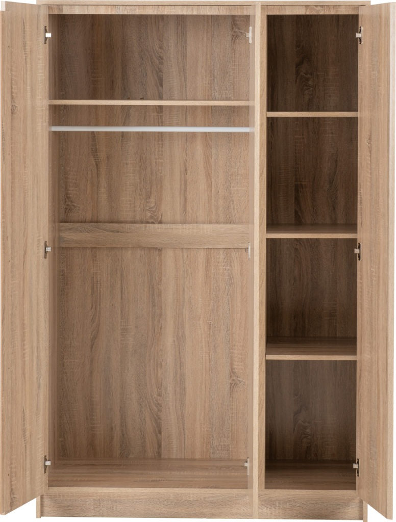 Malvern-3-door-bedroom-set-wardrobe-sonoma-oak-open