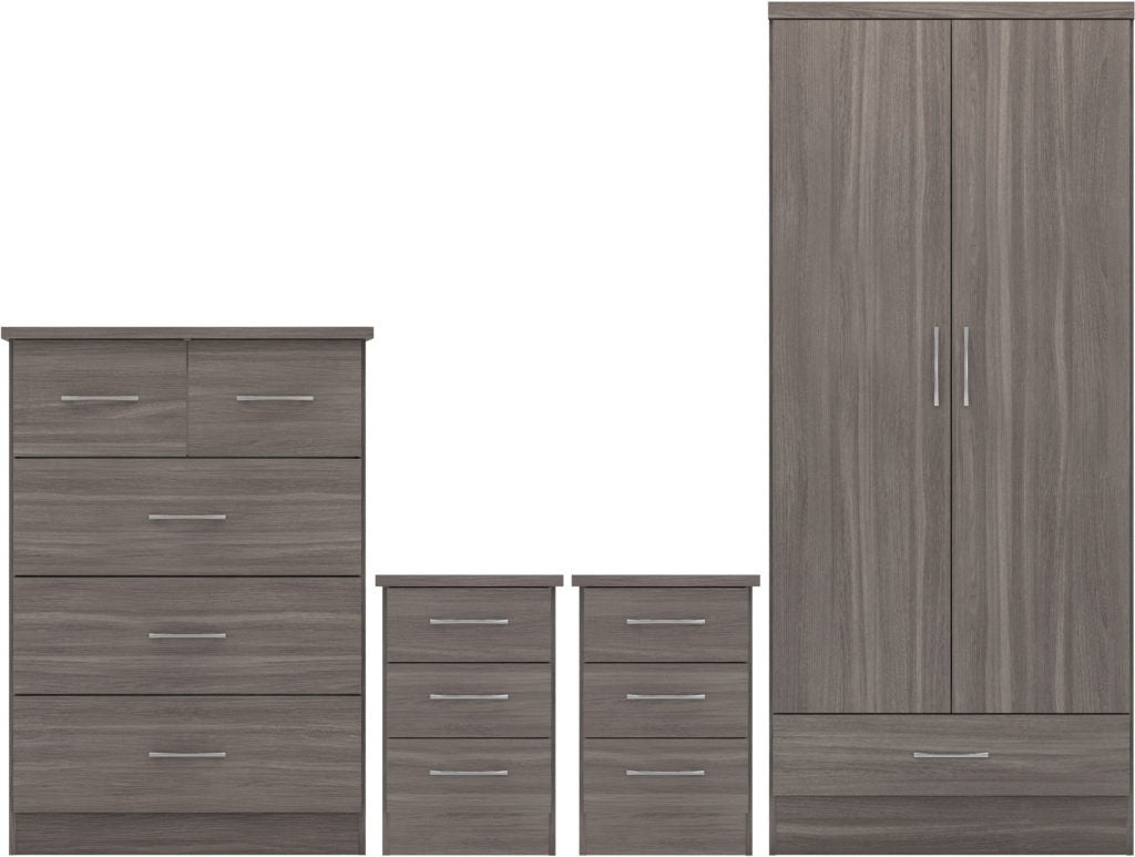 Nevada-2-door-wardrobe-set-black-wood-grain