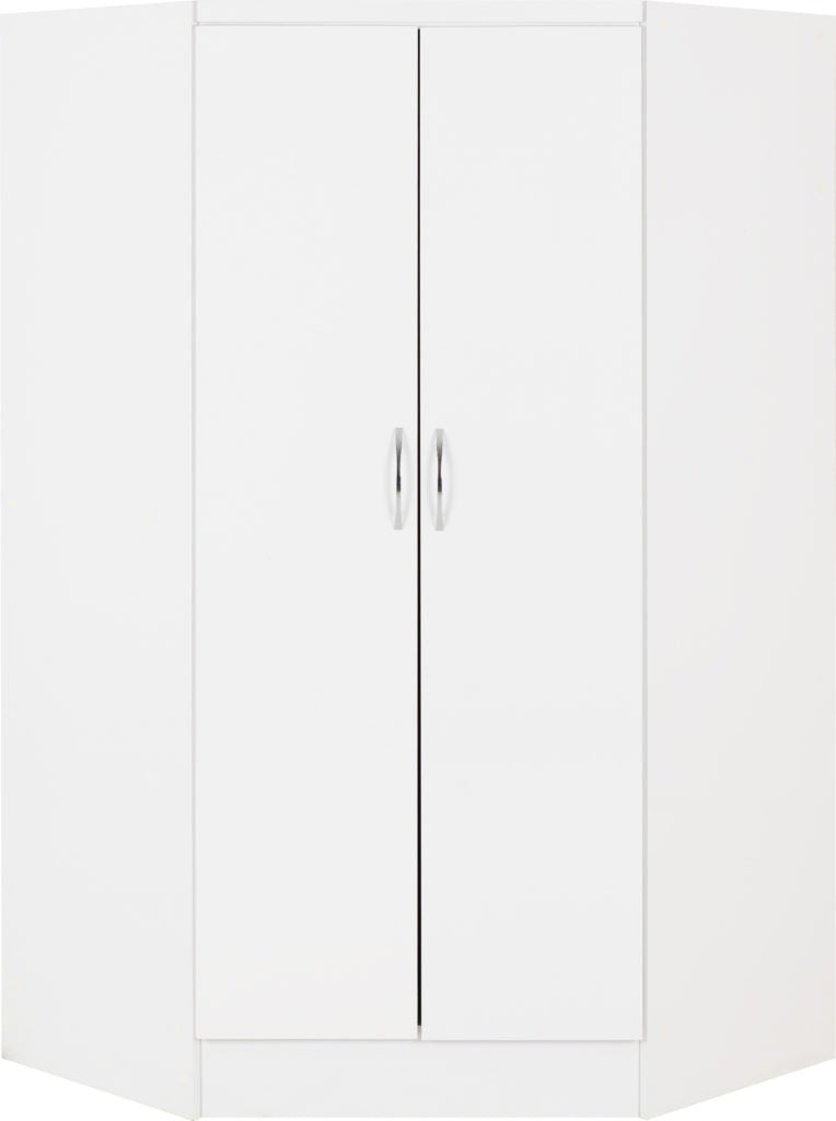 Nevada-corner-wardrobe-white-front