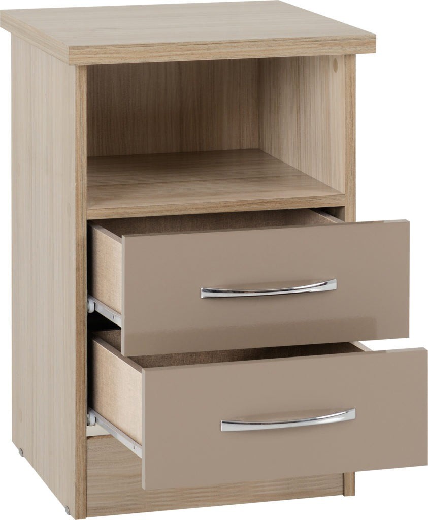 Nevada-2-drawer-bedside-oyster-oak-open