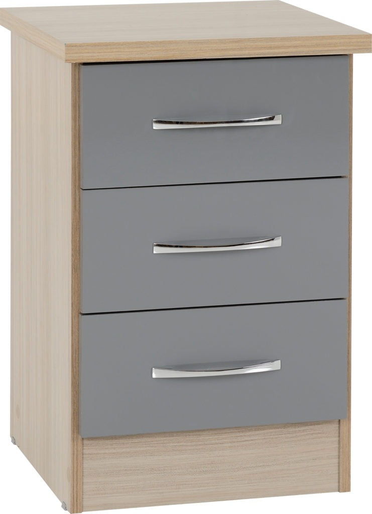 Nevada-3-drawer-bedside-oak-grey