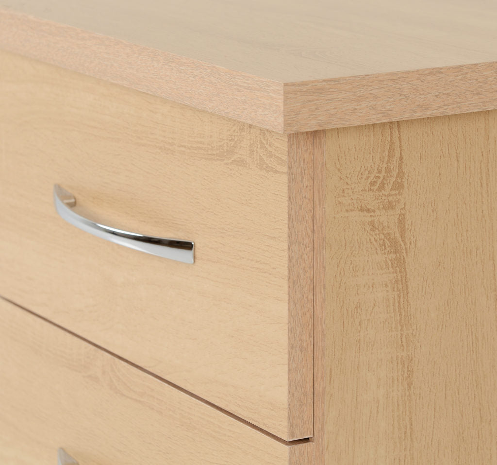 Nevada-3-drawer-bedside-sonoma-oak-detail