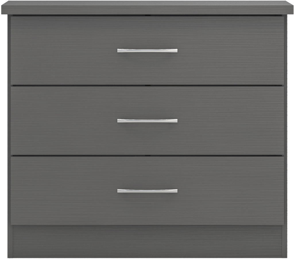 Nevada-3-drawer-chest-3D-effect-grey-front