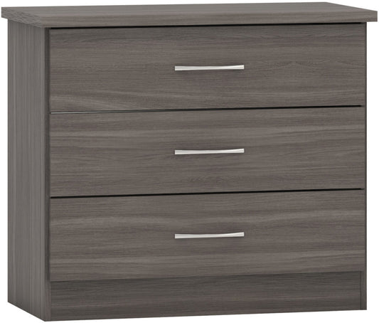 Nevada-3-drawer-chest-black-wood-grain