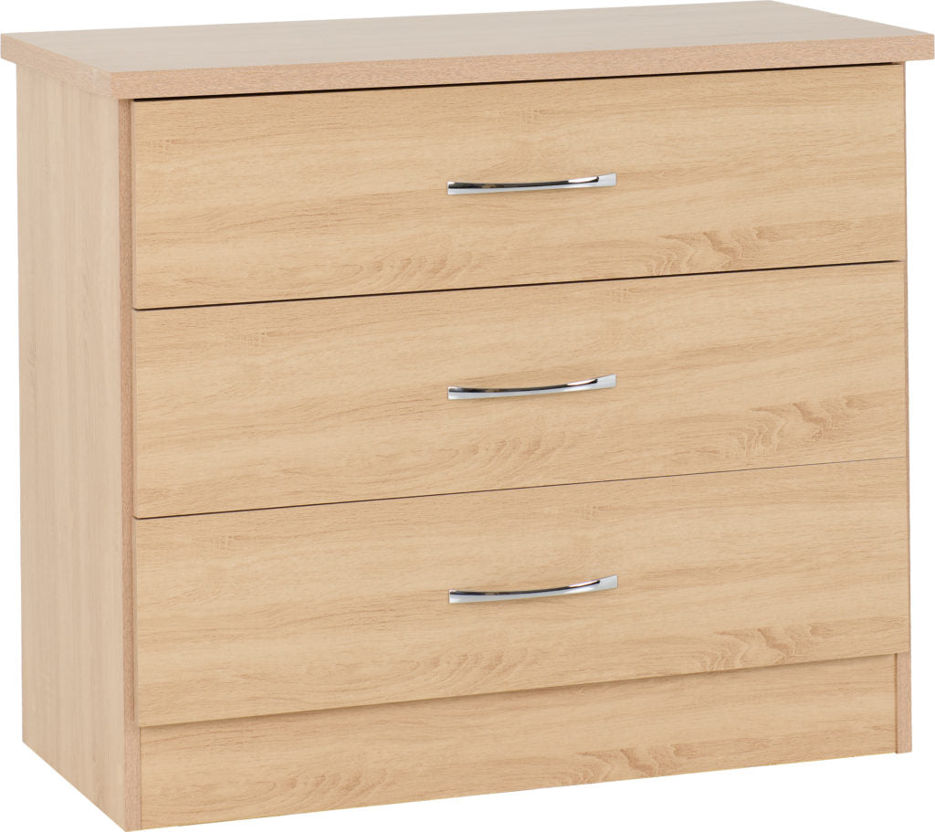 Nevada-3-drawer-chest-sonoma-oak