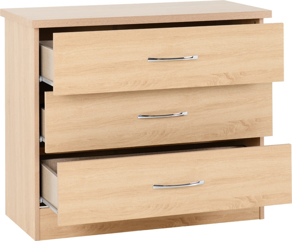 Nevada-3-drawer-chest-sonoma-oak