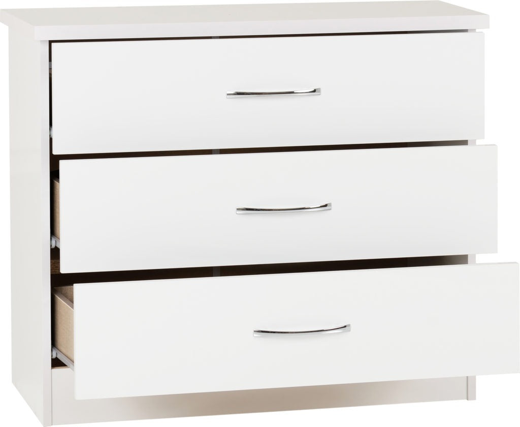 Nevada-3-drawer-chest-white-gloss