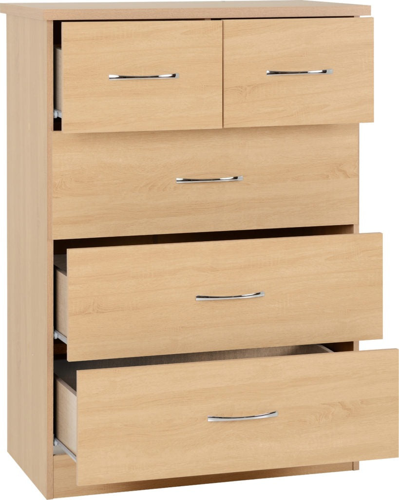 Nevada-32-chest-drawers-sonoma-oak-open